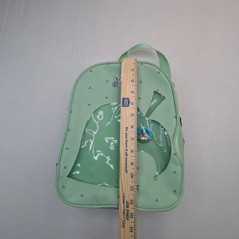 Bioworld Animal Crossing Leaf Ita Mini Backpack with Removable Pin Green